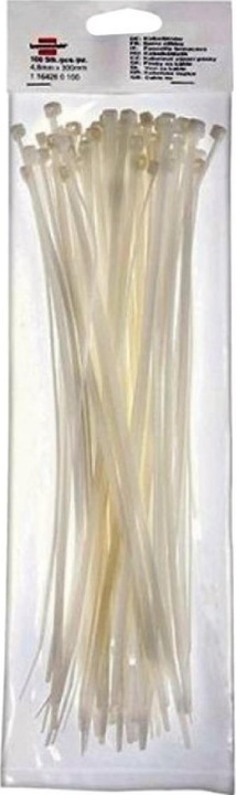 Produktbild Mibag Kabelbinder weiss 100Stk. (290 mm, 100 Stk.)
