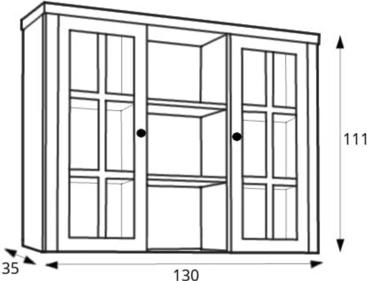Produktbild Konsimo Lemas (130 x 111 x 35 cm)