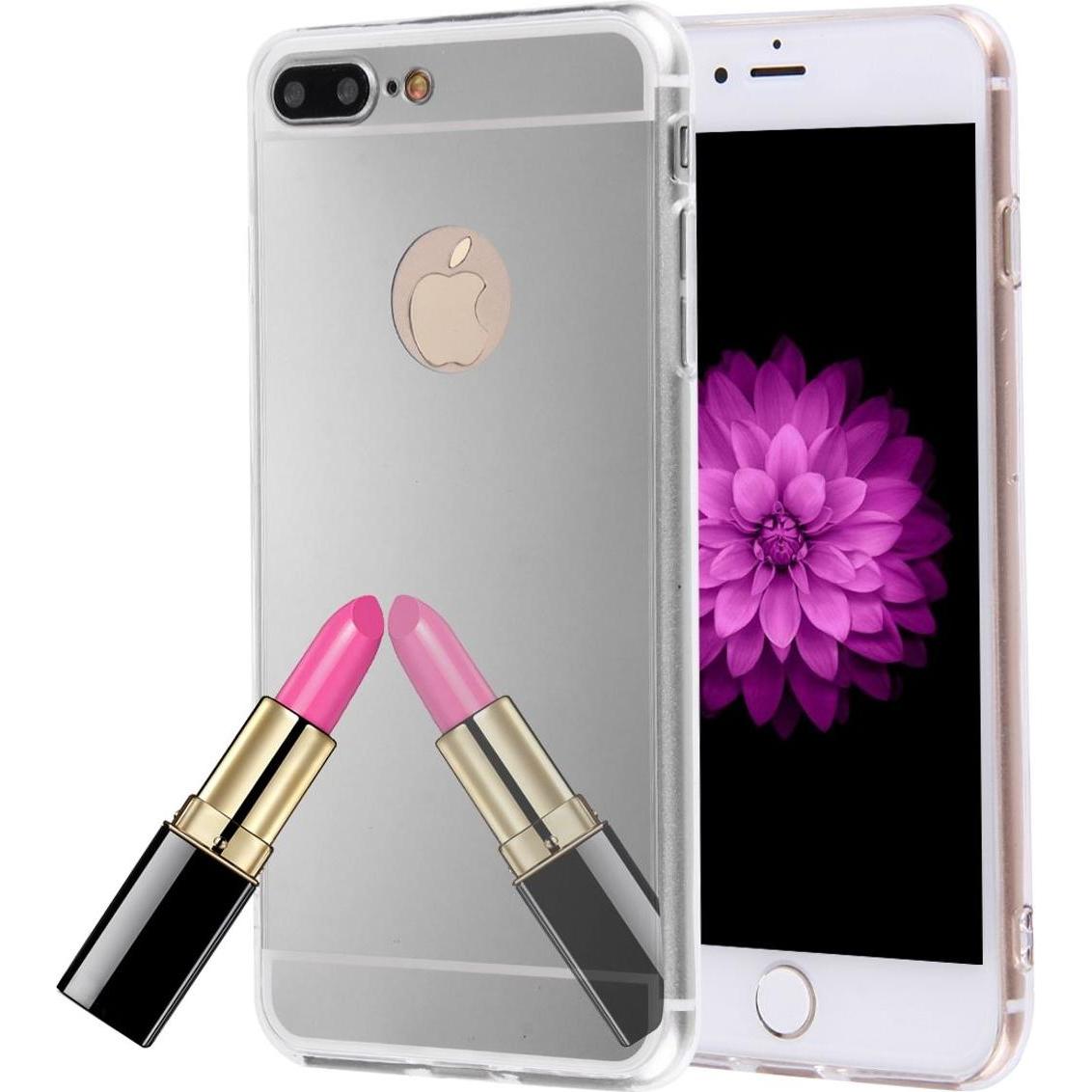 König Design Apple iPhone 8 Plus Hülle Case Handy Cover Schutz Tasche Schutzhülle Etui Silber (Apple iPhone 8 Plus), Sma...