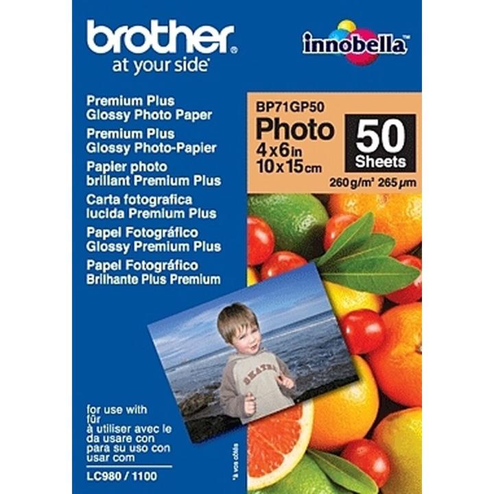 Image du produit Brother Premium Plus Glossy (260 g/m², 10 x 15 cm, 50 x)