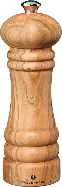 Actual product image Zassenhaus Salt Mill BERLIN Olive Wood, 18 cm (Salt)