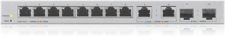 Actual product image Zyxel XGS1210-12 - V2 - Switch - managed - 8 x 10/100/1000 + 2 x 100/1000/2.5G + 2 x 1 Gigabit/10 Gi (10 ports)