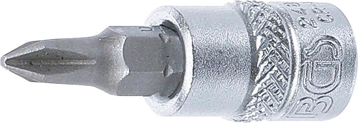 Actual product image BGS Bit Socket 6.3 mm (1/4") Drive Cross Slot PH1 (6.3 mm)