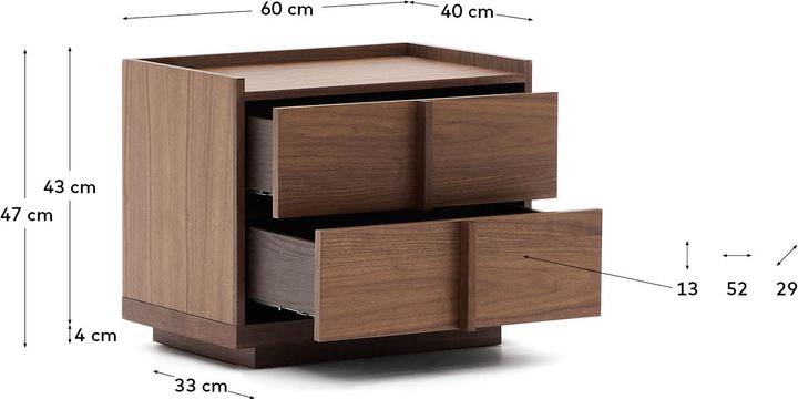 Productafbeelding Kave Home Onix (60 x 40 x 47 cm)