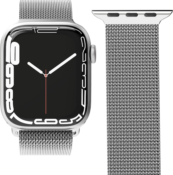 Actual product image Vonmählen Milanese Loop Case 1 Band One Silver 38/40/41mm (38 mm, 40 mm, 41 mm, Stainless steel, Apple Watch Series 1, Apple Watch Series 2, Apple Watch Series 3, Apple Watch Series 4, Apple Watch Series 5, Apple Watch Series 6, Apple Watch Series 7, Apple Watch Series 8, Apple Watch Series 9, Apple Watch SE)