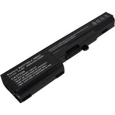 CoreParts Laptop Battery for Dell (9 Zellen, 2400 mAh), Notebook Akku, Schwarz