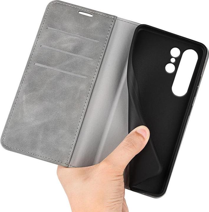 Produktbild Cover-Discount Stand Flip Case Hülle grau (Samsung Galaxy S24 Ultra)