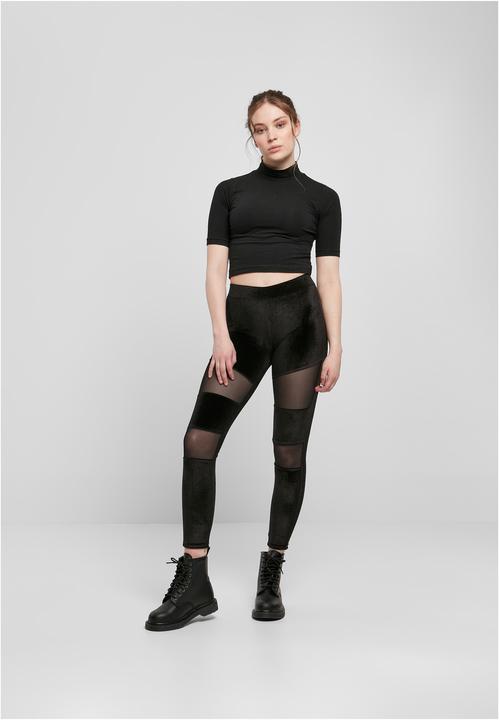 Produktbild Urban Classics Ladies Velvet Tech Mesh Leggings (XXL)