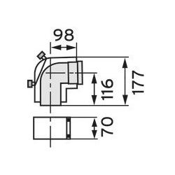 Thumbnail - Vaillant, Belüftungssystem, inspection tee DN 80/125 (303217)