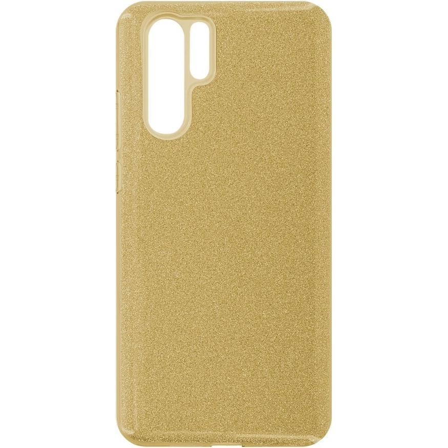 OEM Silicon Case Glittery für Huawei P30 Pro gold (Huawei P30 Pro), Smartphone Hülle, Gold