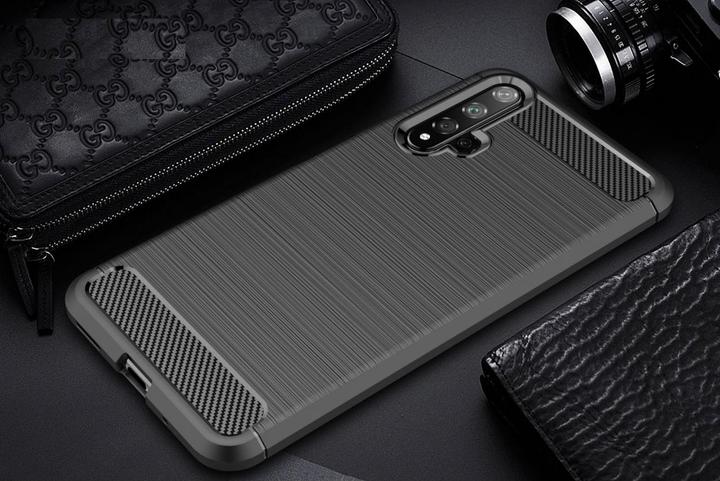 Actual product image Screenguard Huawei Nova 5T Cover Carbon Brushed Soft TPU (Huawei Nova 5T)