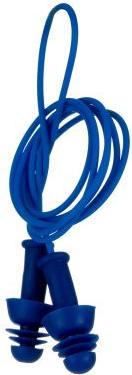 RS PRO Blue Disposable Corded Ear Plugs, 105dB Rat (100x)