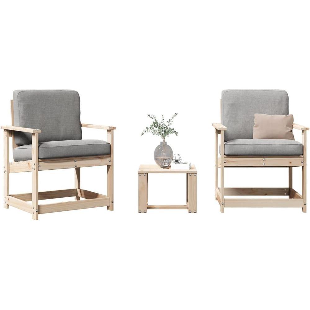 VidaXL, Gartenlounge, 3-tlg. Garten-Lounge-Set
