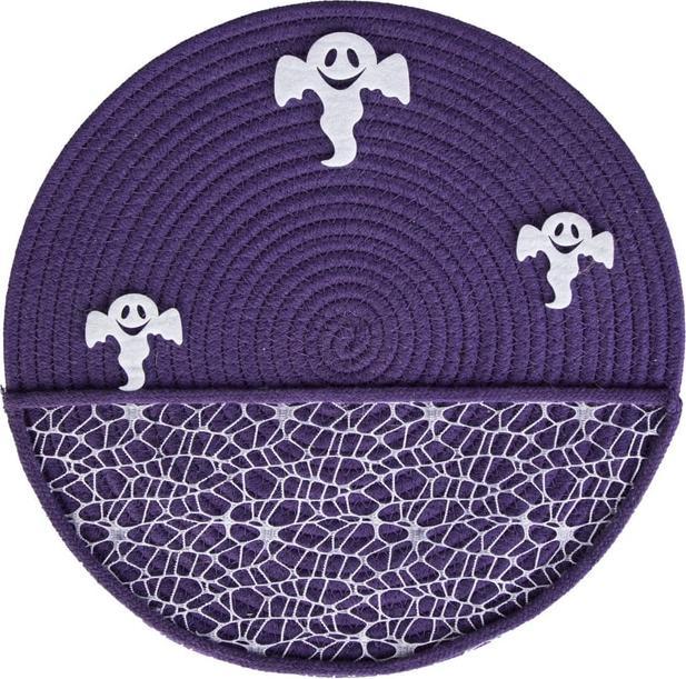 MICA Living Platzmatte Geist - rund - lila - ca. 35 cm (35 cm)