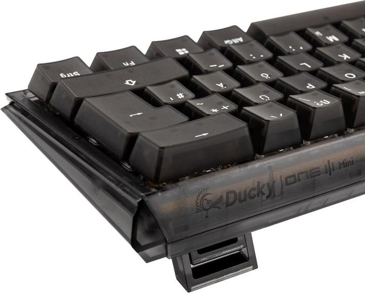 Actual product image Ducky One 3 Aura Black Mini Gaming Keyboard, RGB LED - MX-Silent-Red (DE, Cable)