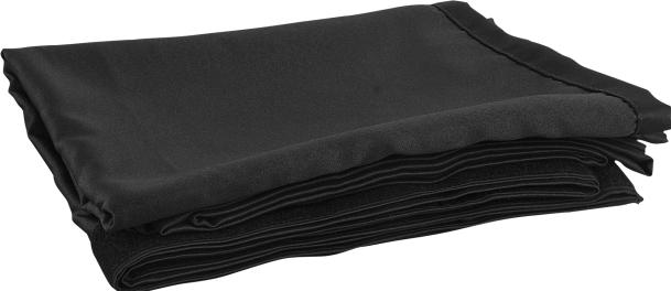 Produktbild Wentex P and D Curtain - Medium Gloss Satin Pleated, 300(w) x 180(h)cm, 165 gram/m², Black (300 cm, 180 cm)