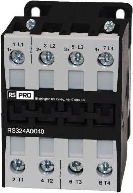Image du produit RS PRO Contacteur de puissance Bobine 24 V, 3 400 V / 24 A 11 kW