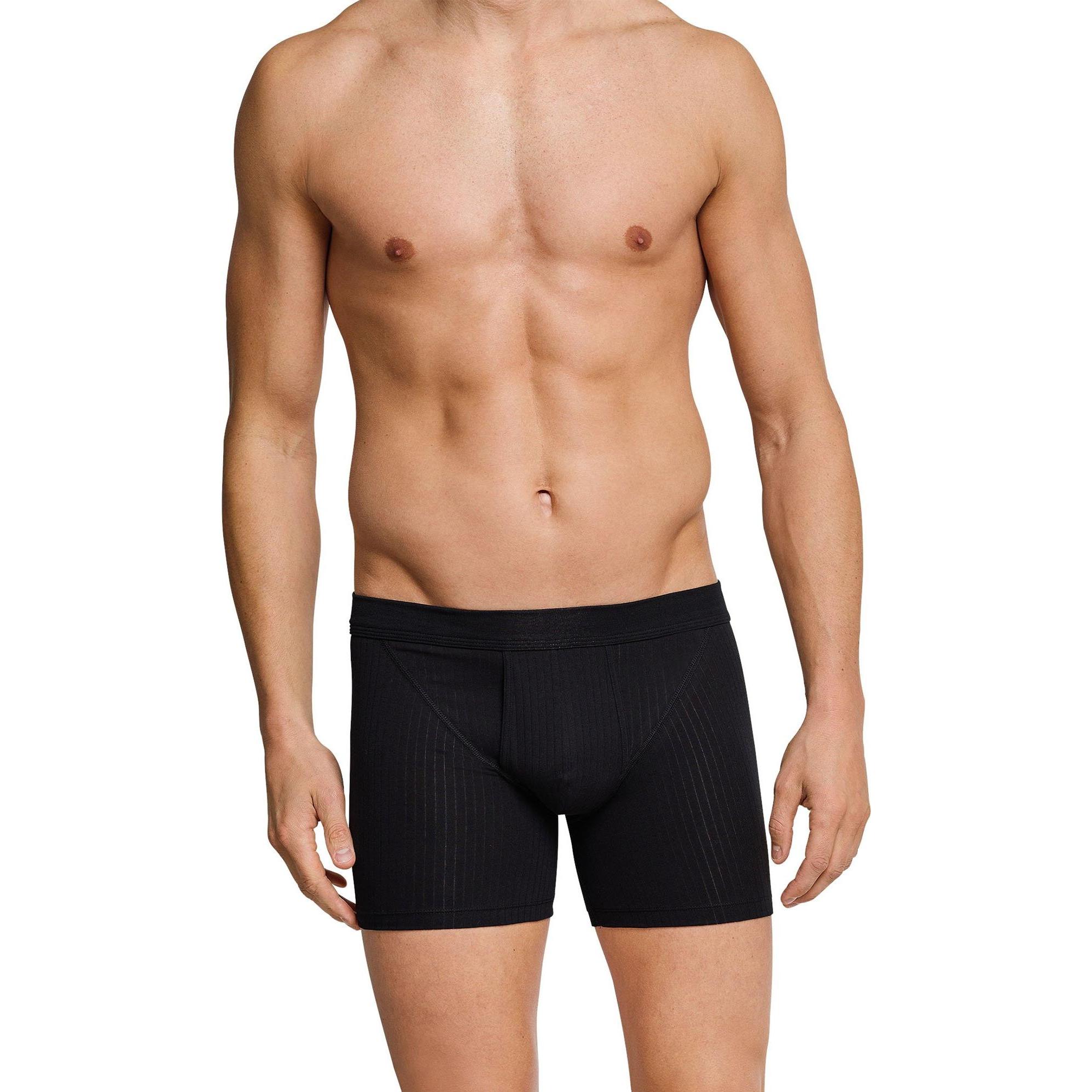 Thumbnail - Schiesser, Herren, Unterhosen, Boxershort Casual Bequem sitzend, Schwarz, (M, 4er Pack)