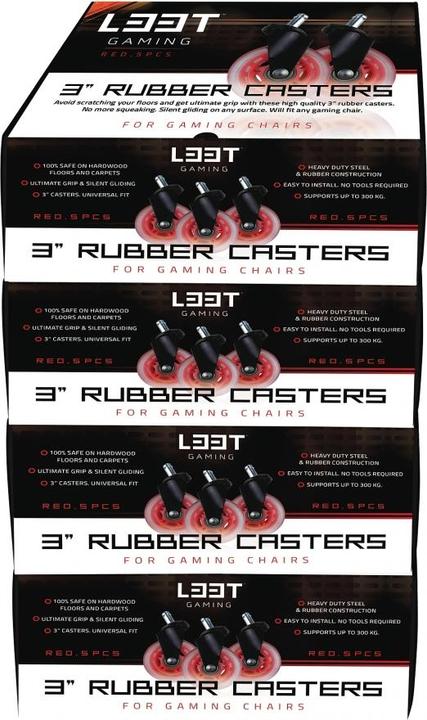 Image du produit L33T Roulettes pour chaises de jeu