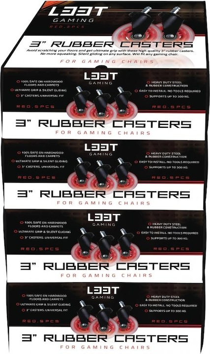 Image du produit L33T Roulettes pour chaises de jeu