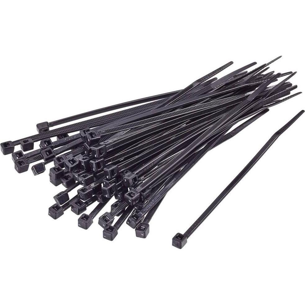 Tru Components, Kabelbinder, TC-BT-550-8.8-UVB Kabelbinder 550 mm 8.8 mm Schwarz UV-stabilisie (Kunststoffkabelbinder, 5...