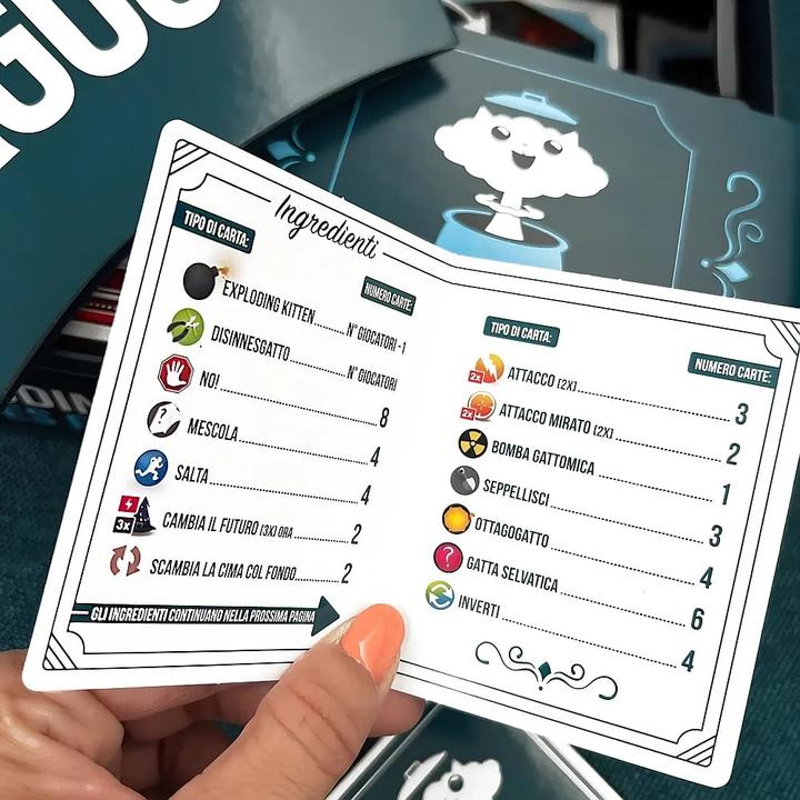 Produktbild Asmodée Exploding Kittens: Recipes for Disaster - Ed. Italiana (Italienisch, 2 - 5 Spieler)