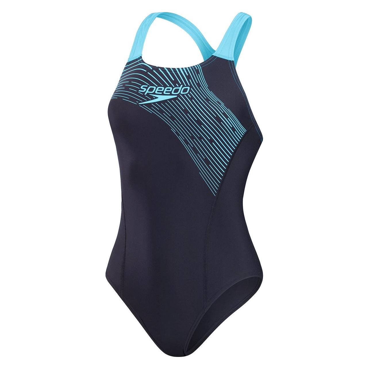 Speedo, Damen, Badeanzüge, Medley, Blau, (34, 38)