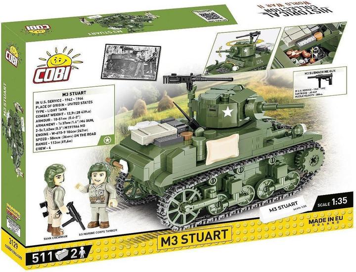 Produktbild Cobi 511 PCS HC WWII 3129 M 3 STUART