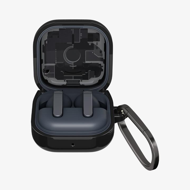 Actual product image Spigen - Ultra Hybrid Zero One (ACS11201) - Samsung Galaxy Buds 4 / Buds 4 Pro - Black