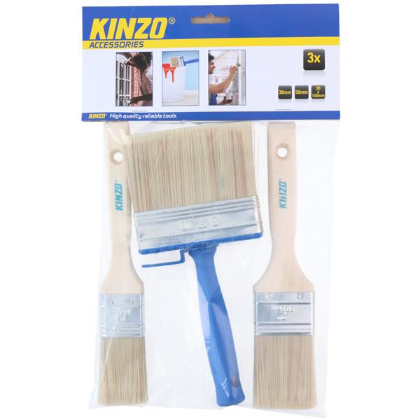 Thumbnail - Kinzo, Pinsel, Brush set 3pcs 3ass (100 mm)