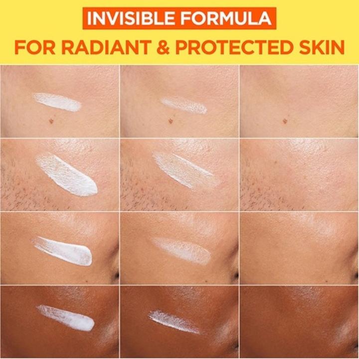 Immagine prodotto Garnier Vitamin C Daily UV Invisible Brightening Fluid SPF 50+ (Crema solare viso, SPF 50+, 50 ml)