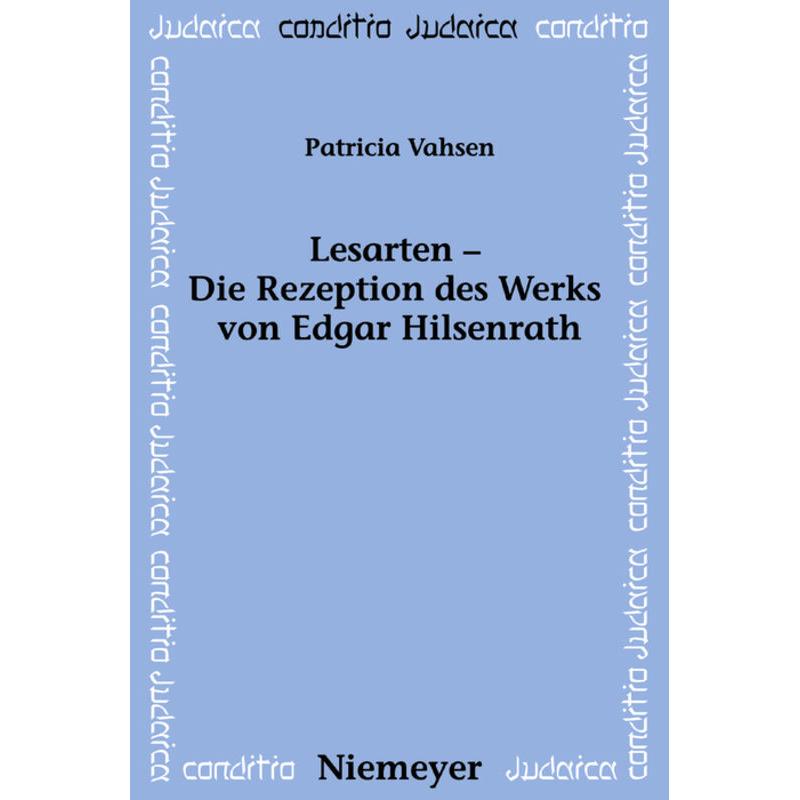 Lesarten - Die Rezeption des Werks von Edgar Hilsenrath, Fachbücher von Patricia Vahsen