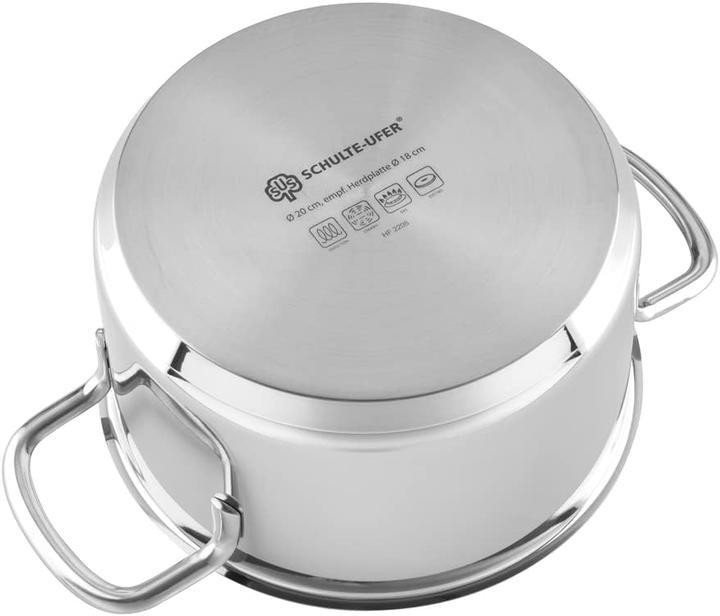 Produktbild Schulte-Ufer Topfset Industar mit Bratpfanne DIAMAS-Pro (4-teilig) (Pfannenset + Topfset, Aluminium, Edelstahl)