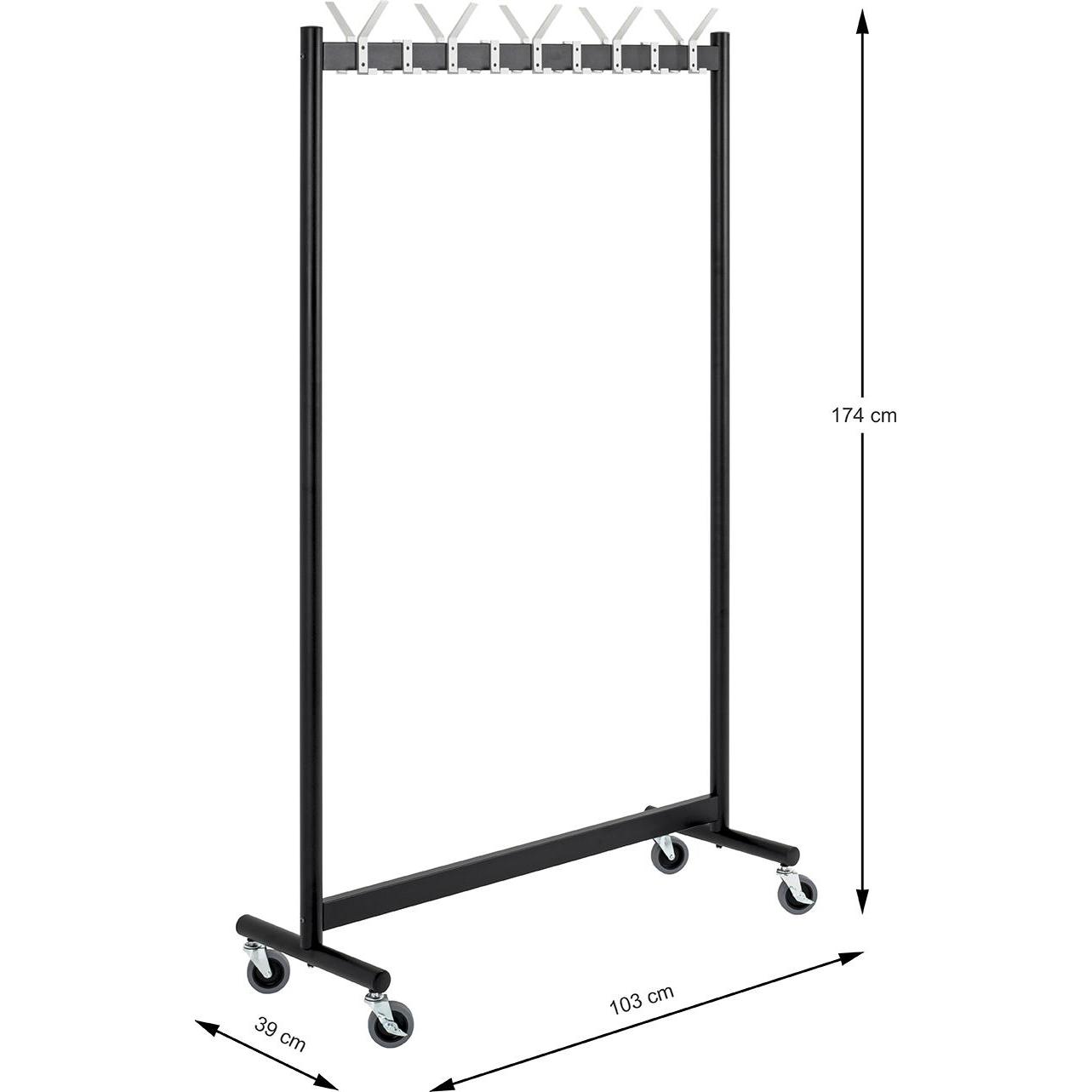 Thumbnail - HAKU Möbel, Kleiderständer + Kleiderstange, Rollgarderobe