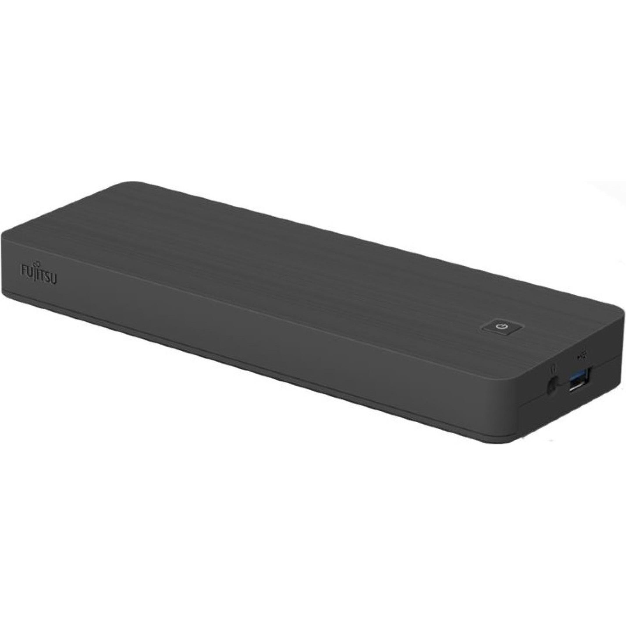 Fujitsu Port Replicator 2 (Docking Port, 9 Ports), Dockingstation + USB Hub, Schwarz