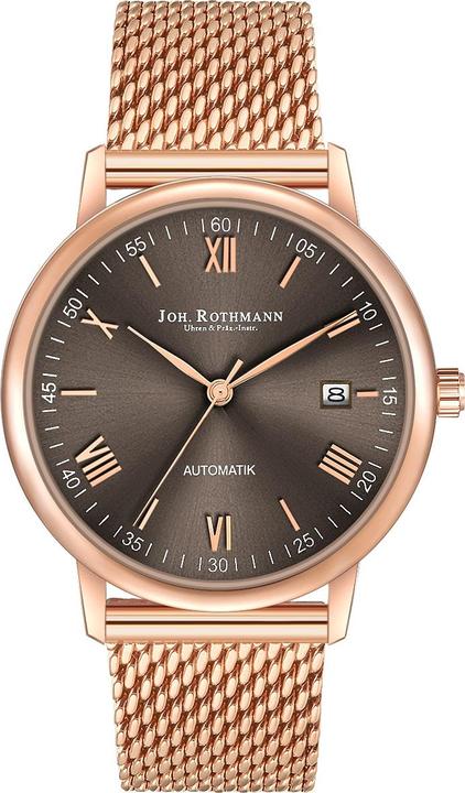 Produktbild John Rothmann Herren Automatikuhr Friedrich Edelstahl Roségold - 26875 (Analoguhr, 38.50 mm)