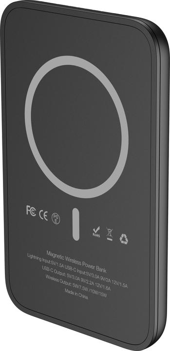 4Kom MagOn Kick VG-W0553P 5000mAh powerbank Magnetic Wireless (5000 mAh, 20 W, 18.50 Wh)