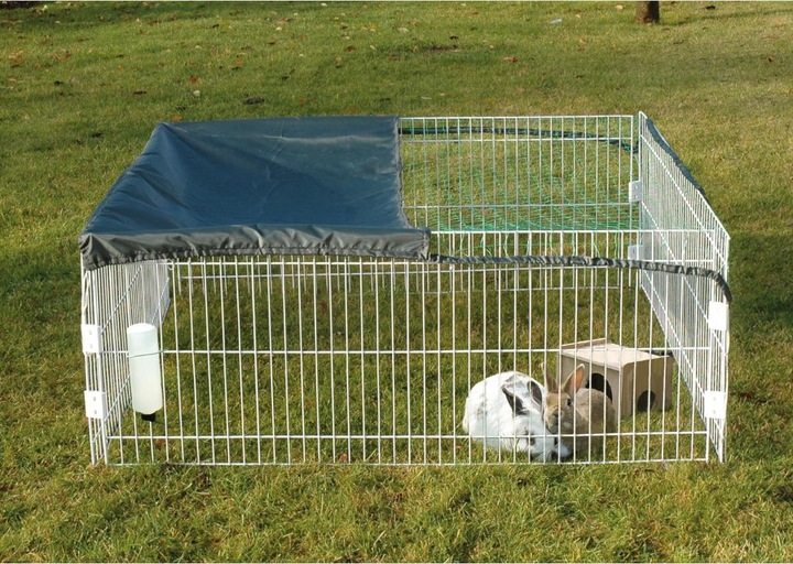 Image du produit Dobar Enclos carré avec filet 119,5x119,5x52 cm