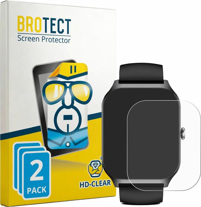 Produktbild BROTECT Schutzfolie für Kriutefy Smartwatch 1.83" Displayschutz Displayschutzfolie Folie Klar Transparent
