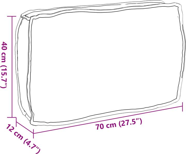 Produktbild VidaXL Palettkissen (70 x 40 x 12 cm)
