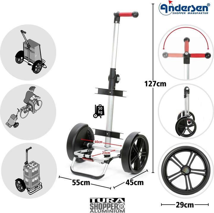 Produktbild Andersen Tura Shopper Ortlieb Einkaufstrolley 50 cm