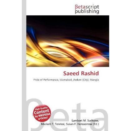 Saeed Rashid, Fachbücher von Lambert M. Surhone, Mariam T. Tennoe, Susan F. Henssonow
