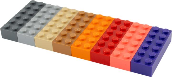 Actual product image LEGO 2x6 high bricks 2456 pieces 500x colors colorful (2456, LEGO Accessories)