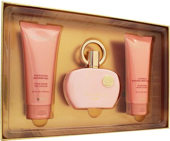 Produktbild Afnan Supremacy Pink Geschenkset Edp 100 ml, Duschgel 100 ml, und Körperlotion 100 ml (Parfum set)