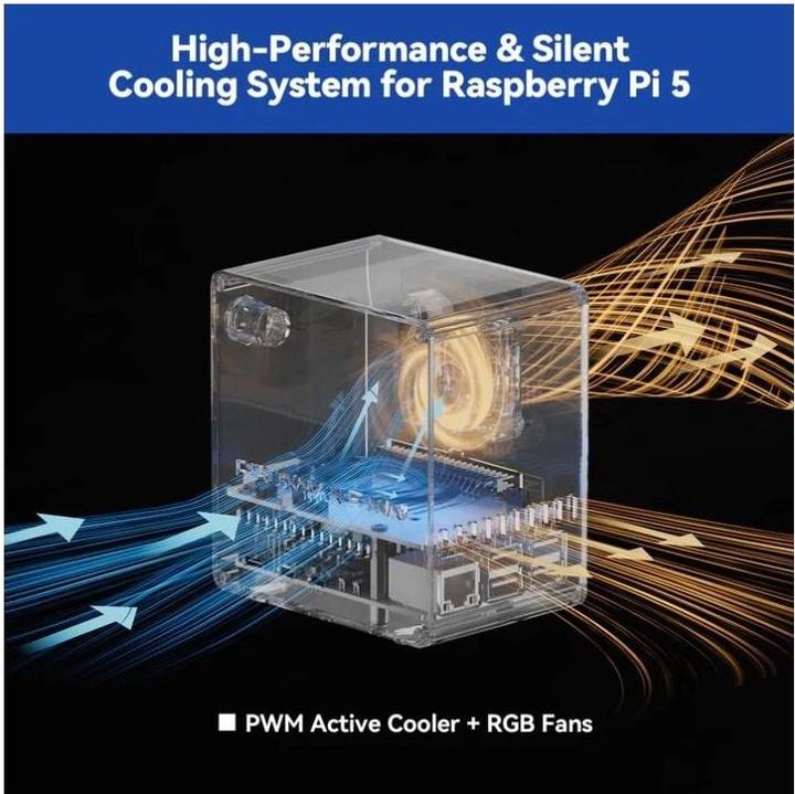 Produktbild Raspberry Pi Mini : compact, simple, no OLED, single fan, single NVMe