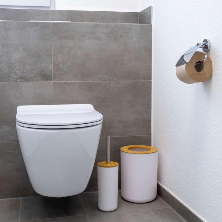 Produktbild Intirilife Badezimmer Zubehör Set inkl. Zahnputzbecher Seifenschale Seifenspender Toilettenbürste