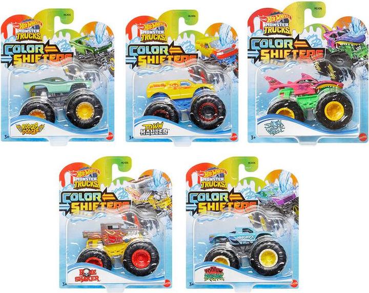 Immagine prodotto Hot Wheels Monster Trucks Colour Shifters (assortiti - 1 pezzo)