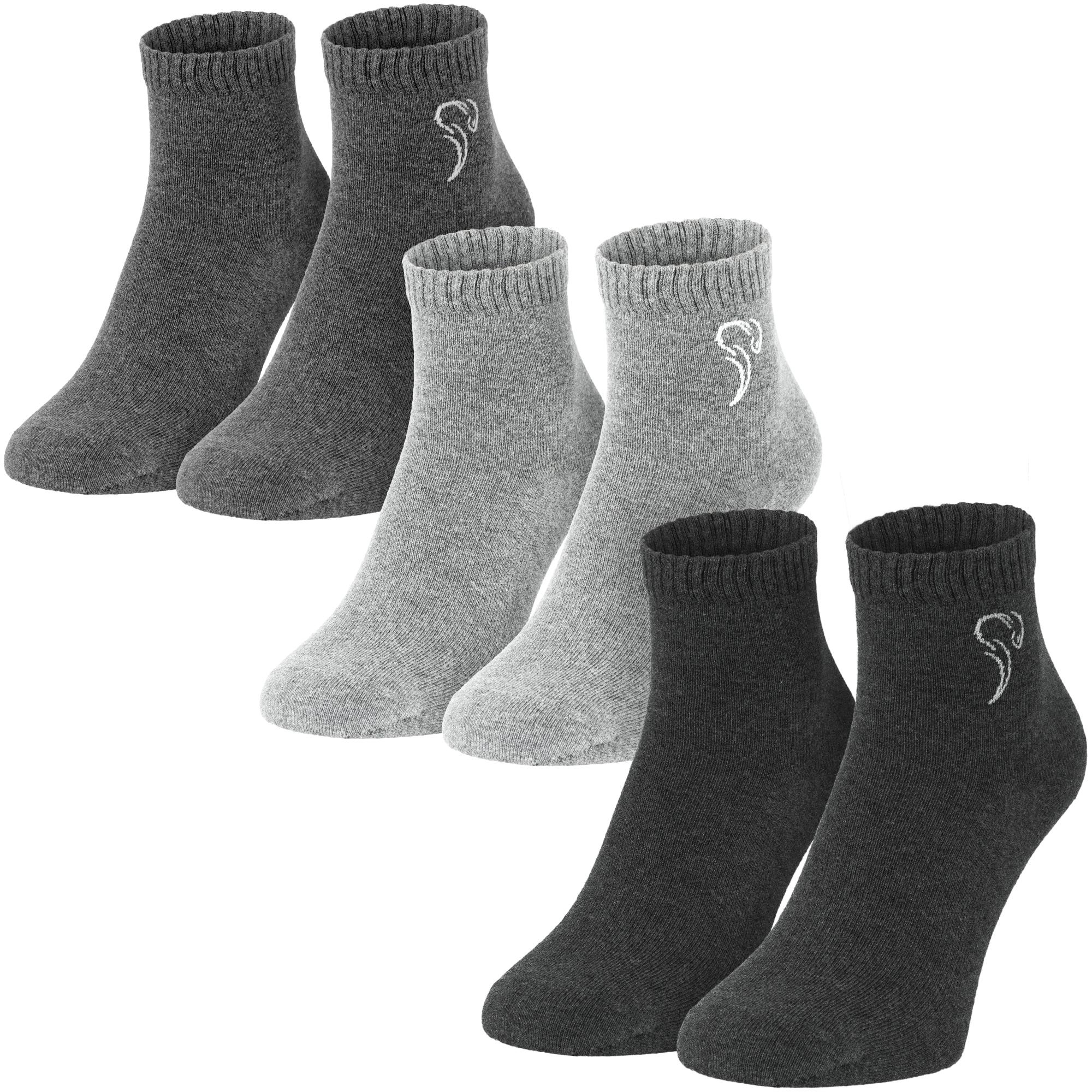 Thumbnail - Black Snake, Herren, Socken, 3 Pack Pure Comfort, Grau, (3er Pack, 43, 46)