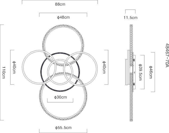 Actual product image Globo Lorelei (8120 lm)
