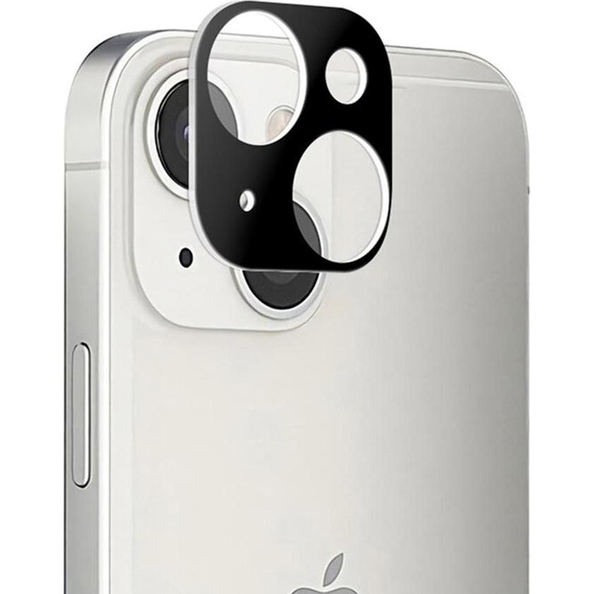 Techsuit - Full Camera Glass - iPhone 13 / iPhone 13 Mini - Black (Apple iPhone 13, Apple iPhone 13 mini), Cover smartphone, Nero